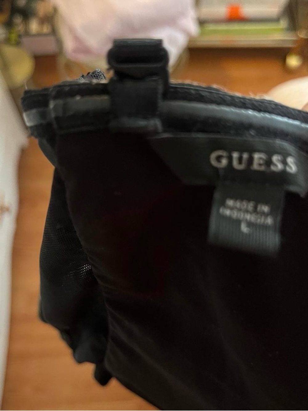 Guess Leopard-Print Bustier Cami with Black Straps - Picture 6 of 6